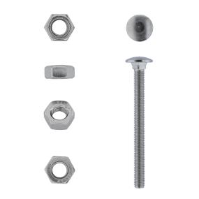 Cup Square Bolt & Nut - Stainless Steel